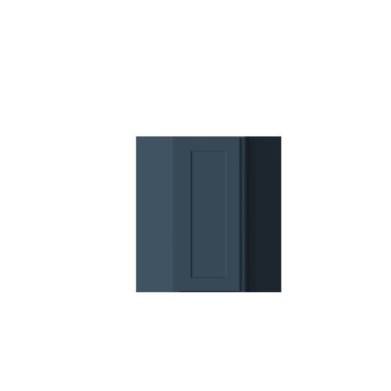 Armoires murales en coin réversibles de style Shaker de DL Cabinetry (prêtes à assembler) l 24 po x H 36 po x P 12 po - Cyber gris