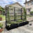 Conall Galvanized Metal Planter Box with Trellis and Wheels-417423736-438873829