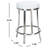 Batish Swivel Upholstered Counter Stool with Metal Frame-80231315