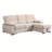97.5" Velvet Fabric Reversible Sleeper Sectional Sofa Chaise
