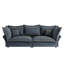 Adonia, canapé rembourré confortable de 90,55 po de style Cloud, sièges profonds avec plusieurs grands coussins moelleux, chaise longue convertible pour salon, chambre à coucher, appartement, bureau-1025812600