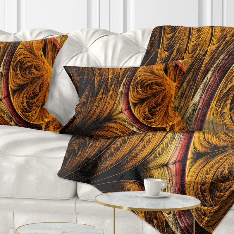 Bureau Golden Fractal - coussin imprimé abstrait
