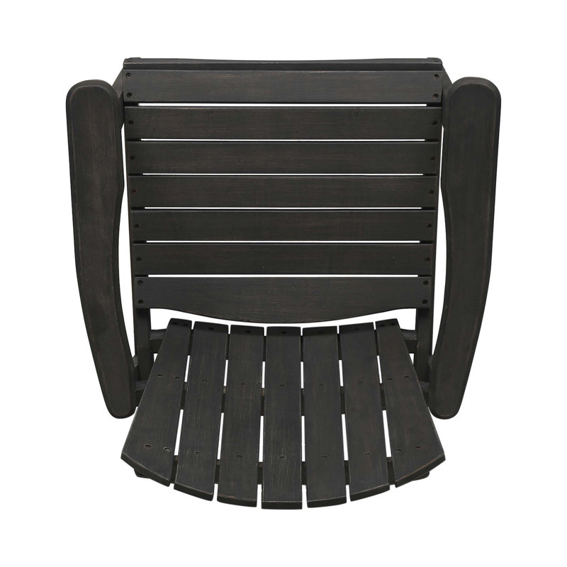 Outdoor Weather Resistant Acacia Wood Adirondack Dining Chairs (Set of 2), Perfect for Patio and Backyard Relaxation