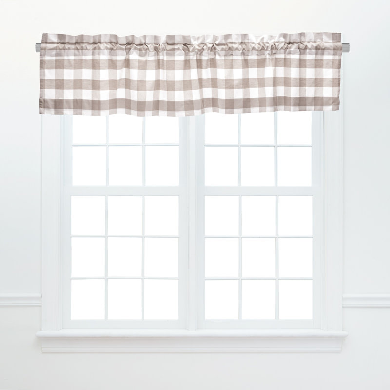 Franklin Cotton Valance Window Treatment, Sandstone