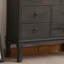 Armoire d'appoint en bois massif vert foncé