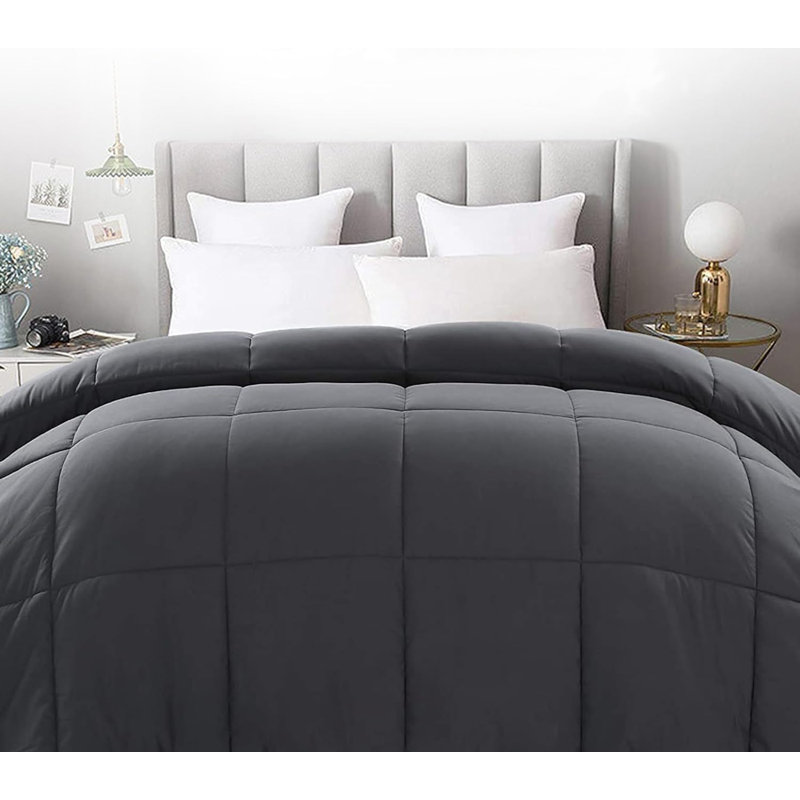 Édredon en microfibre, Édredon simple, Gris