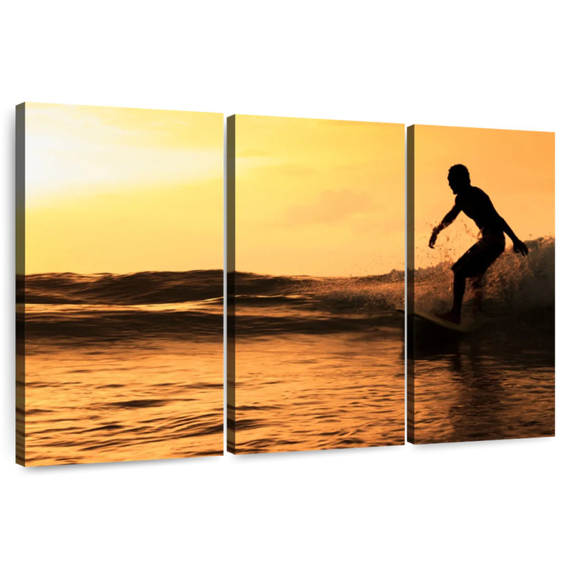 Senne Sundown Surfing, 48" H x 74" W