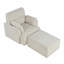 Fauteuil d'appoint rembourré avec repose-pieds avec rangement-1385108747