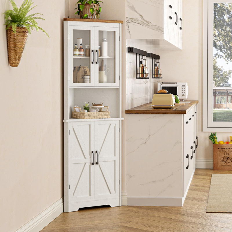Armoire de rangement 67 po H, Blanchies