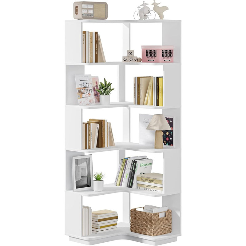 Bibliothèque de coin Modern White