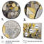 Begie, motifs jaunes et gris en fusion artistique - art mural mosaïque bohème-88528644-119395302-88528639