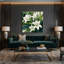 «Botanical Peace Lily», art mural sur toile-1054230523