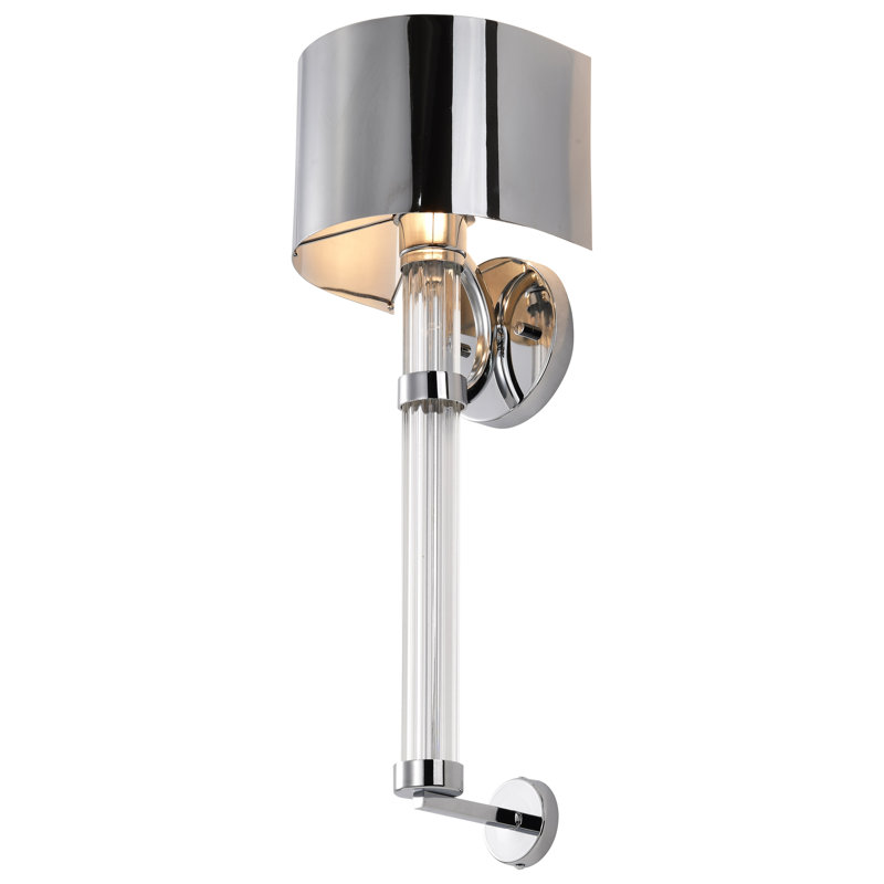 Dimmable Bath Sconce, Polished Nickel