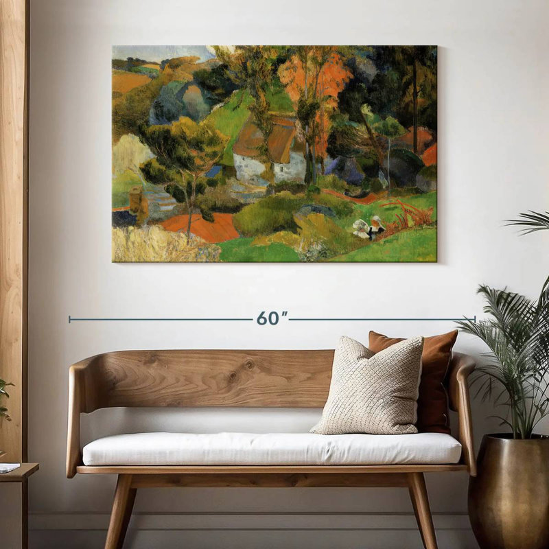 Paysage d'Alvord à Pont-Aven, H 32 po x l 48 po