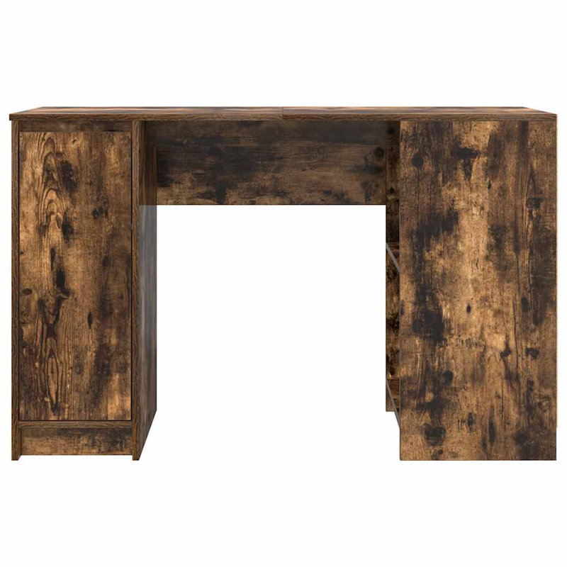 Desk 120X42x76 Cm Engineered Wood, Smoked Oak