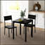 Ensemble de table de salle à manger compacte 3 pièces pour petits espaces, conception moderne avec tabourets peu encombrants et fabrication durable