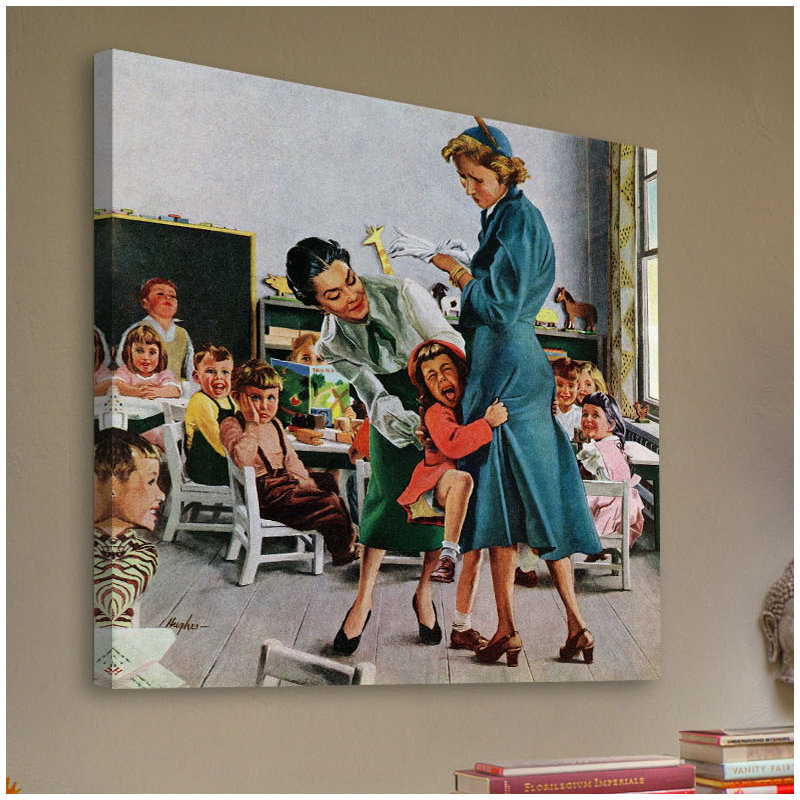 Separation Anxiety by George Hughes - Wrapped Canvas Painting, 46cm H x 46cm W