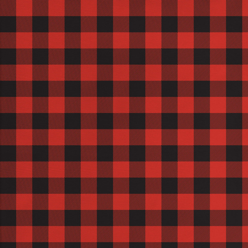 Tissu de composition de bufflonne lumberjack mode, H 36 po x l 58 po x P 1 po
