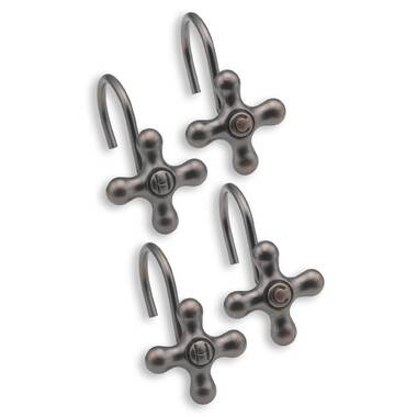 Sweet Home Collection Colonial Plastic Rust Resistant Shower Accessory (Set of 12) Finish: Oil Rubbed Bronze