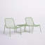 Ensemble de conversation d'extérieur 3 pièces avec 2 chaises en filet et 1 table d'appoint-247015578