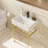 24" Bathroom Console Sink with Overflow,Ceramic Console Sink-466307605