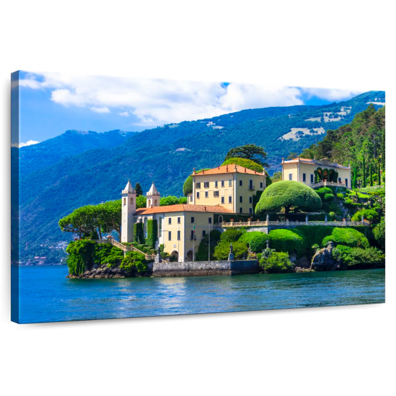 Ravi Lake Como View, 34" H x 51" W