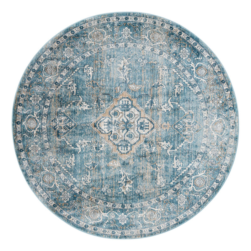 Alabama Oriental Indoor Rug, Round 7'