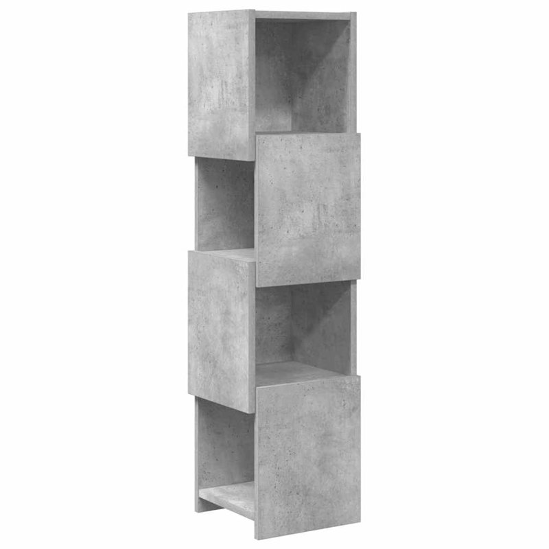 Corner Accent Chest, Concrete Grey, 102cm H x 25.5cm W x 25cm D