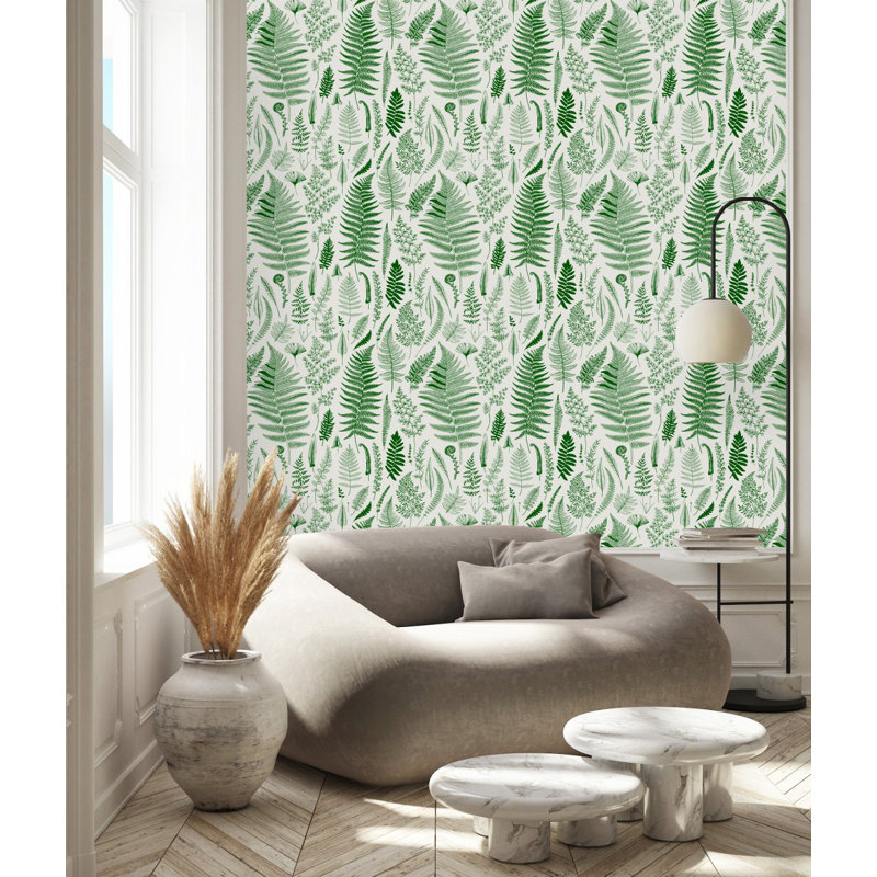 Adhésif mural floral de l'extérieur, L 2,08 pi x L 18,75 pi