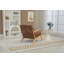 Chaise d'appoint rembourrée avec coussin