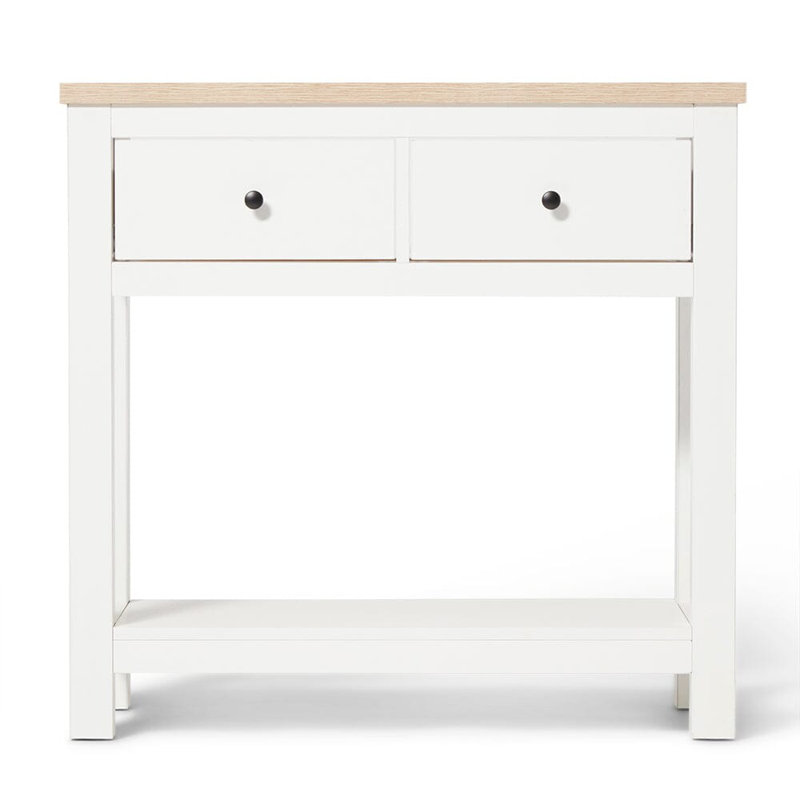 Maryhannah 95Cm Solid Wood Console Table, White