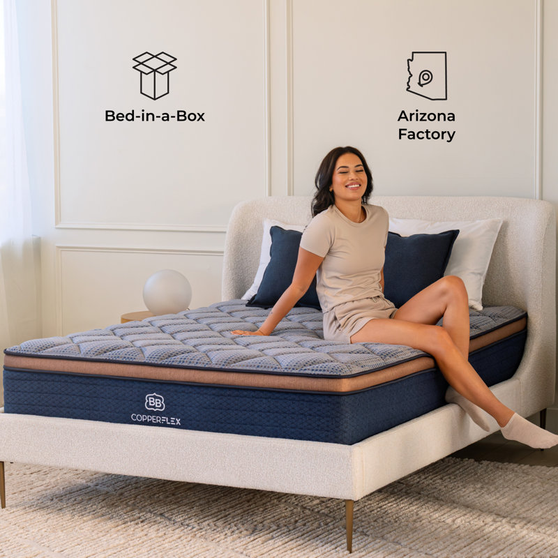 Brooklyn Bedding Copperflex 12" Hybrid Mattress, California King