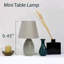  Mini lampe de table ovale en céramique pour le bureau de la chambre à coucher et l'éclairage de chevet-2028270680