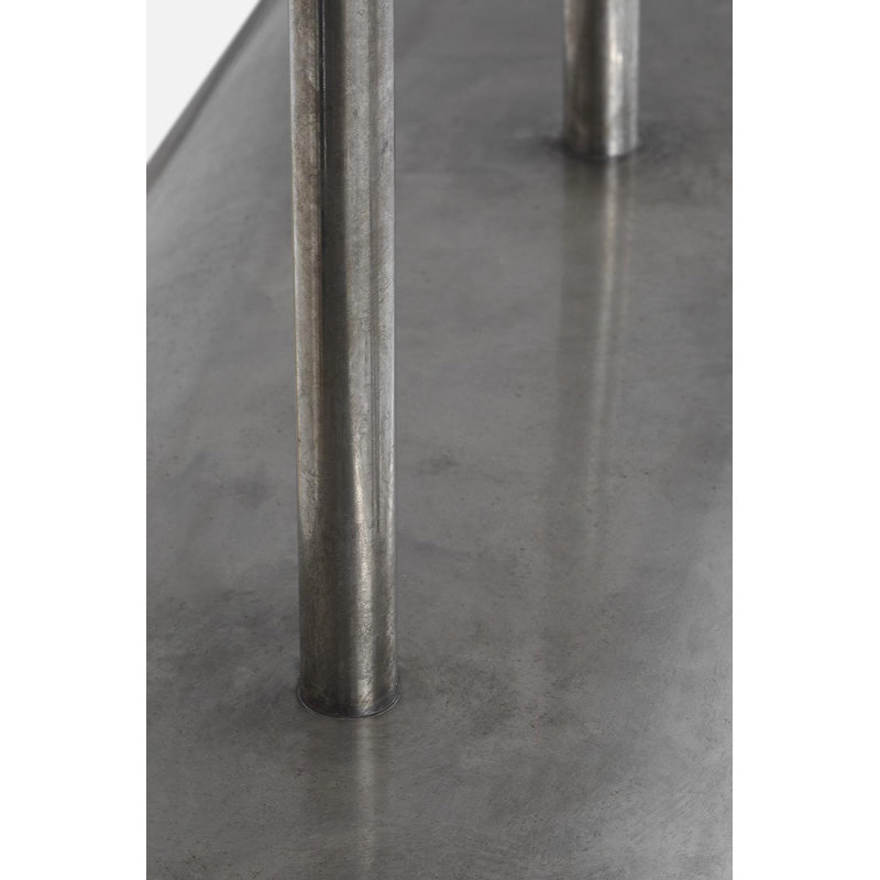 Anne-Marie Barton Remi 60" Linear Pendant, Mottled Pewter and Warm Walnut