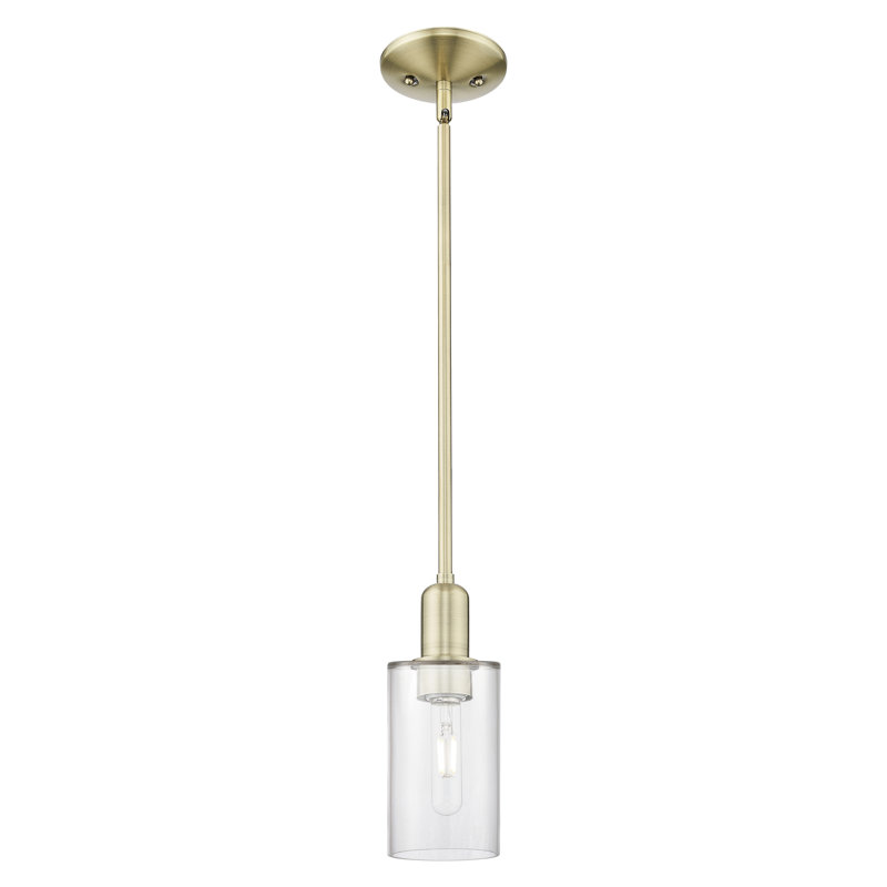 Arcadia - Alyssha - Mini-luminaire suspendu 4 tiges 1 lumière, Clair, Laiton antique