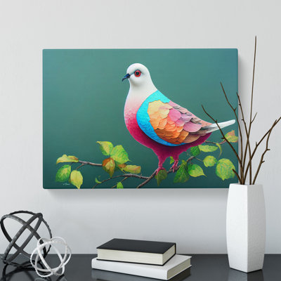 Cosmopolitan Dove Bird - Wrapped Canvas