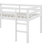 Full Rubber Wood Loft Bed With Ladder-1777256523