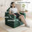 Boneless 2-in-1 Folding Sofa Bed with Back Support - 75" D x 34" W Convertible Futon Sleeper Chair and Bean Bag Floor Lounger for Small Spaces, Black-2139921795
