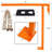 36" T Post Puller Fence Post Puller Heavy Duty Fence Post Puller With 47" Lifting Chain & T Post Puller Plate, ORANGE COLOR