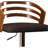 Adjustable Swivel Bar Stool With Wood Back