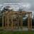 Sunjoy 10.5 ft. x 10 ft. Cedar Wood Pergola with Slatted Privacy Wall&Adjustable Hanging Planters