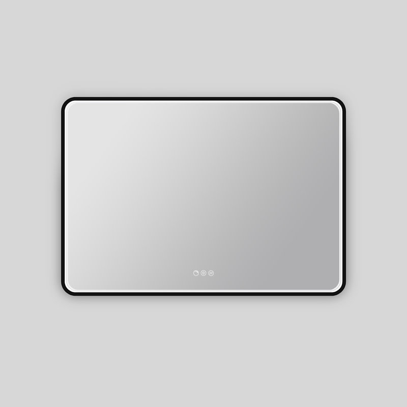 Streamline Rectangular Framed LED Bathroom Vanity Mirror with Defogger, Dimmability, Color Temperature Change