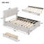 Upholstered Platform Bed With 2 Drawers And 1 Twin XL Trundle, Classic Headboard Design-1810347023-1810347017