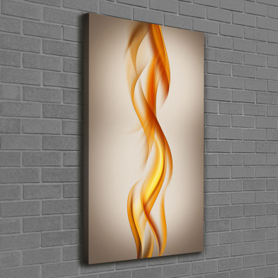 Waves Abstraction - Wrapped Canvas Print