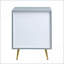 Table de chevet 2 tiroirs Gaines Grey