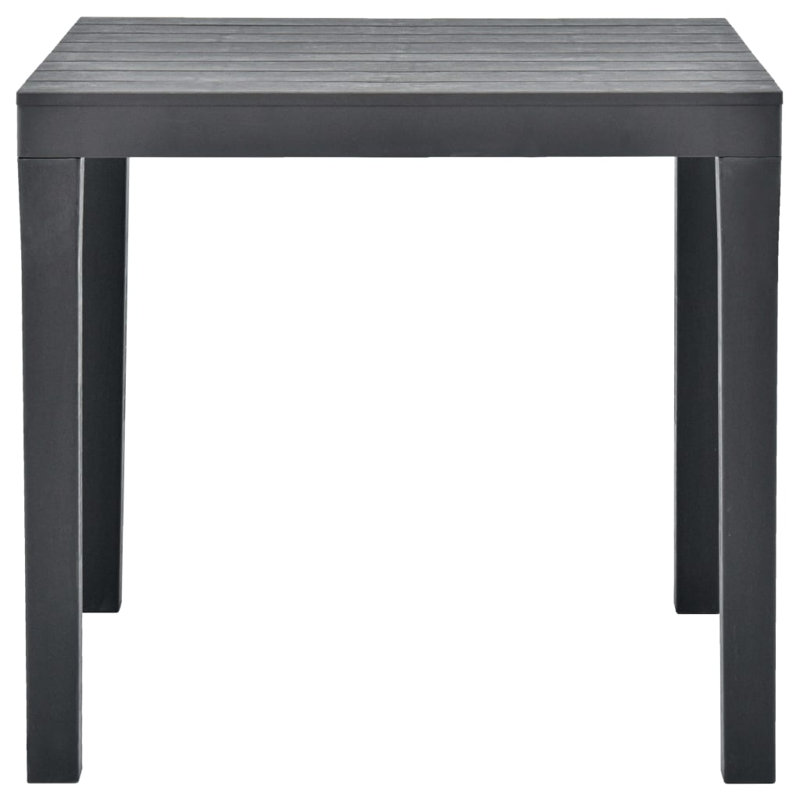 Lynsey Square Outdoor Dining Table - 78 cm W 78 cm D, Anthracite