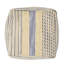 Pouf fabriqué à la main en laine naturelle, chanvre et laine, bleu 16 po x 16 po, capacité de 200 lb, entièrement assemblé, pouf en tissu fait à la main et mélange, bourre de perles