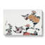 Sparrows And Chrysanthemums by Katsushika Hokusai - Wrapped Canvas-55318631