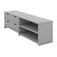  Lit de rangement double avec lit gigogne, 2 tiroirs, tablettes et table de chevet Orear-108840133