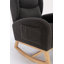 Chaise berçante rembourrée en tissu Teha Teddy-34025541